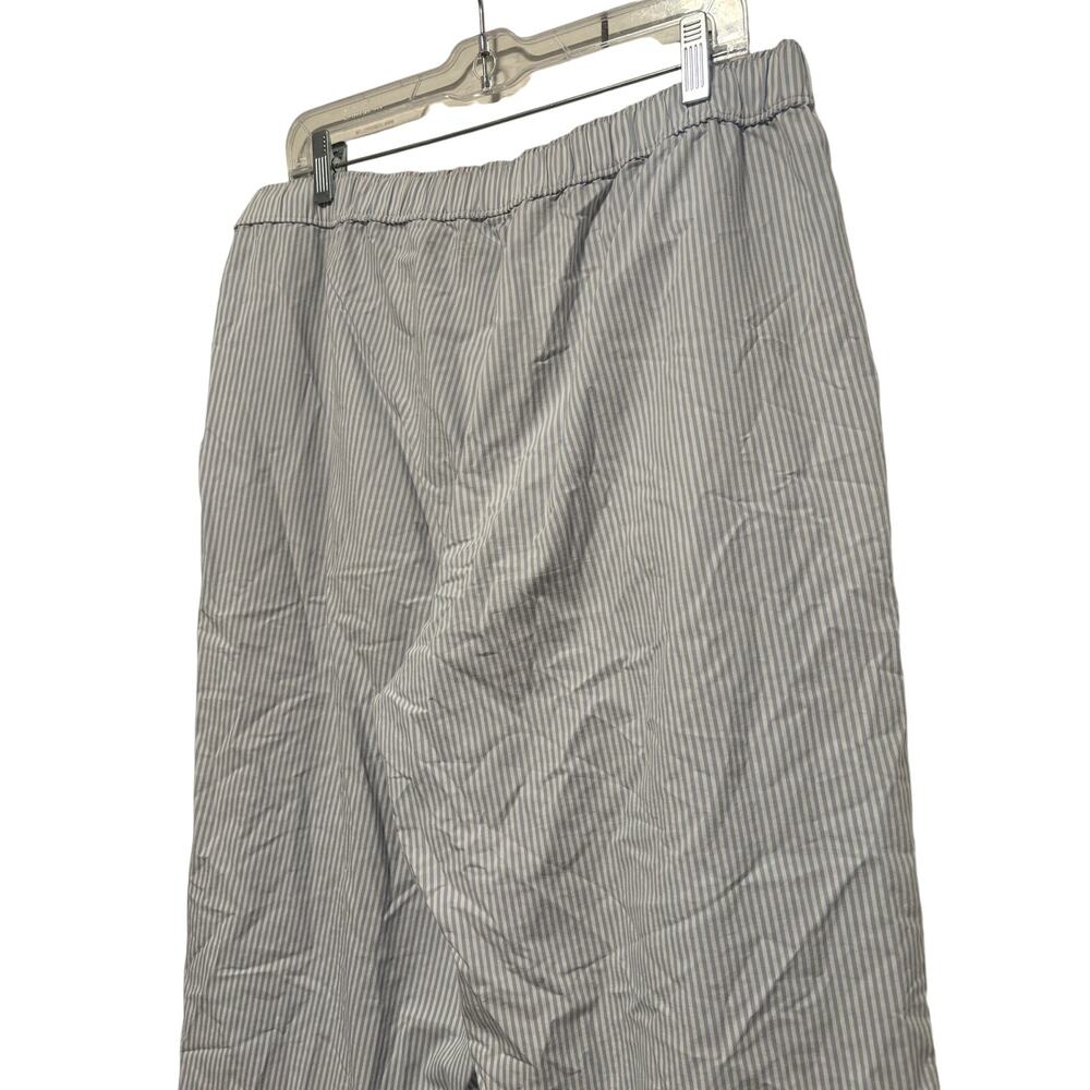 H&M Blue White Striped Elastic Waist Pants - Picture 8 of 8